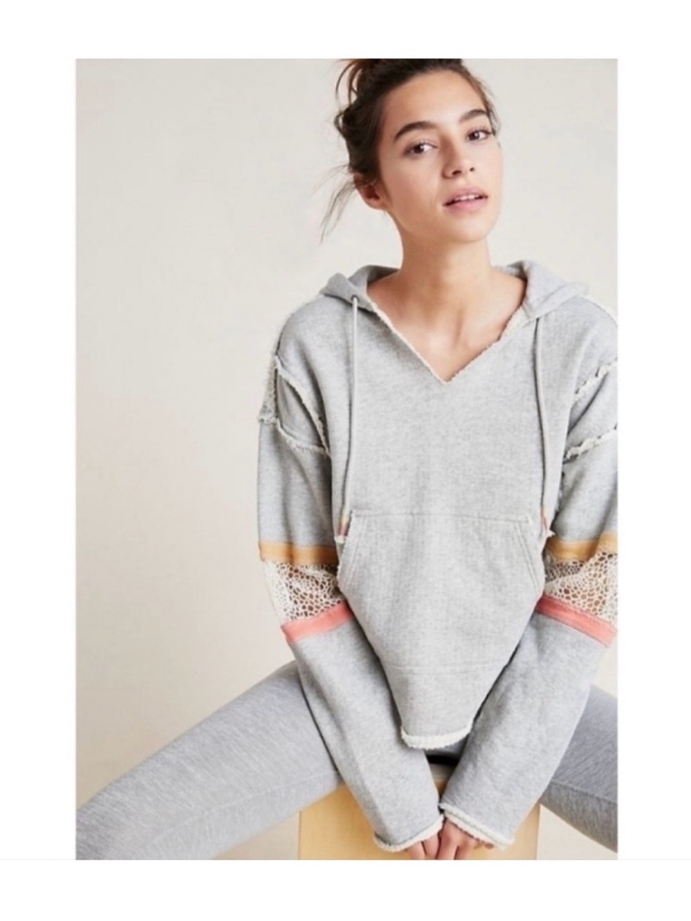Free People Movement Dream Catcher Set Hoodie Sweatshirt & Joggers pant Size S
